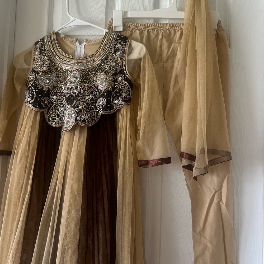 Elegant Girls South Asian | 3 Piece Outfit  with Embellished Bodice